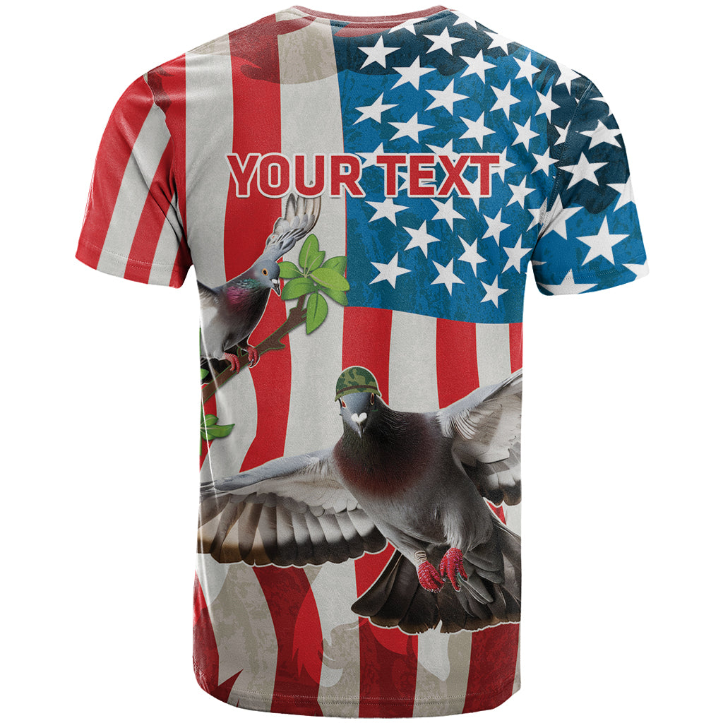 Personalized United States Pigeon Day T-Shirt Proud Of Our Heroes Grunge Style Graphic Tee