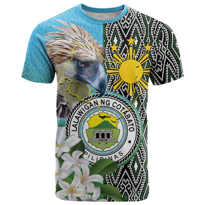 Cotabato Philippines Province T-Shirt Filipino Eagle Sampaguita Tinalak Pattern Graphic Tee