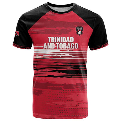 Custom Trinidad and Tobago Football T-Shirt 2025 Grunge Version Graphic Tee