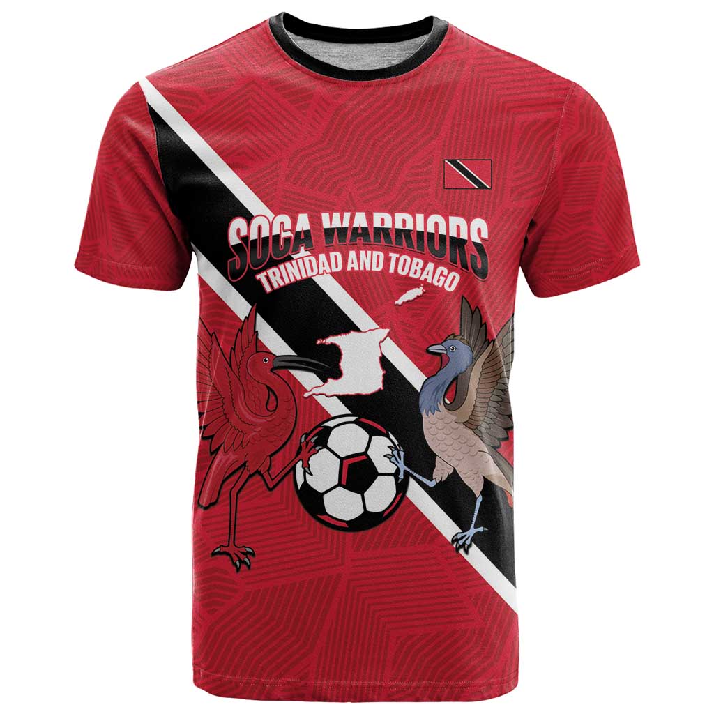 Custom Trinidad and Tobago Football T-Shirt Come On Soca Warriors Graphic Tee
