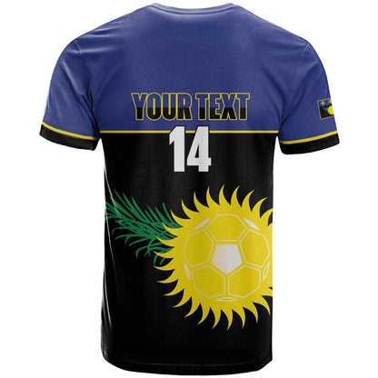 Custom Guadeloupe Football T-Shirt Allez Gwada Boys Graphic Tee
