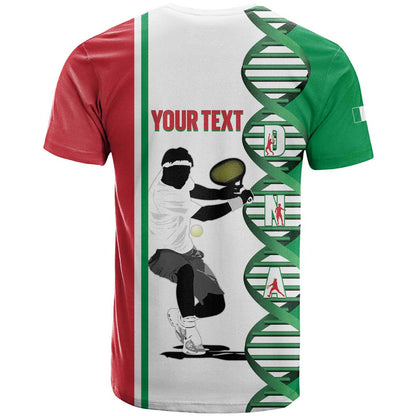 Personalised Italy Tennis T-Shirt Its In My DNA Graphic Tee