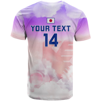 Custom Japan Football T-Shirt Go Nadeshiko World Cup Graphic Tee