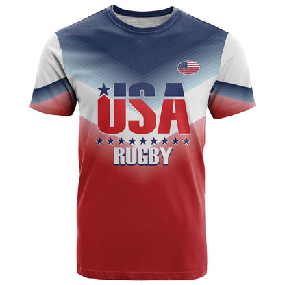 Custom USA Rugby T-Shirt 2024 Simple Style Graphic Tee