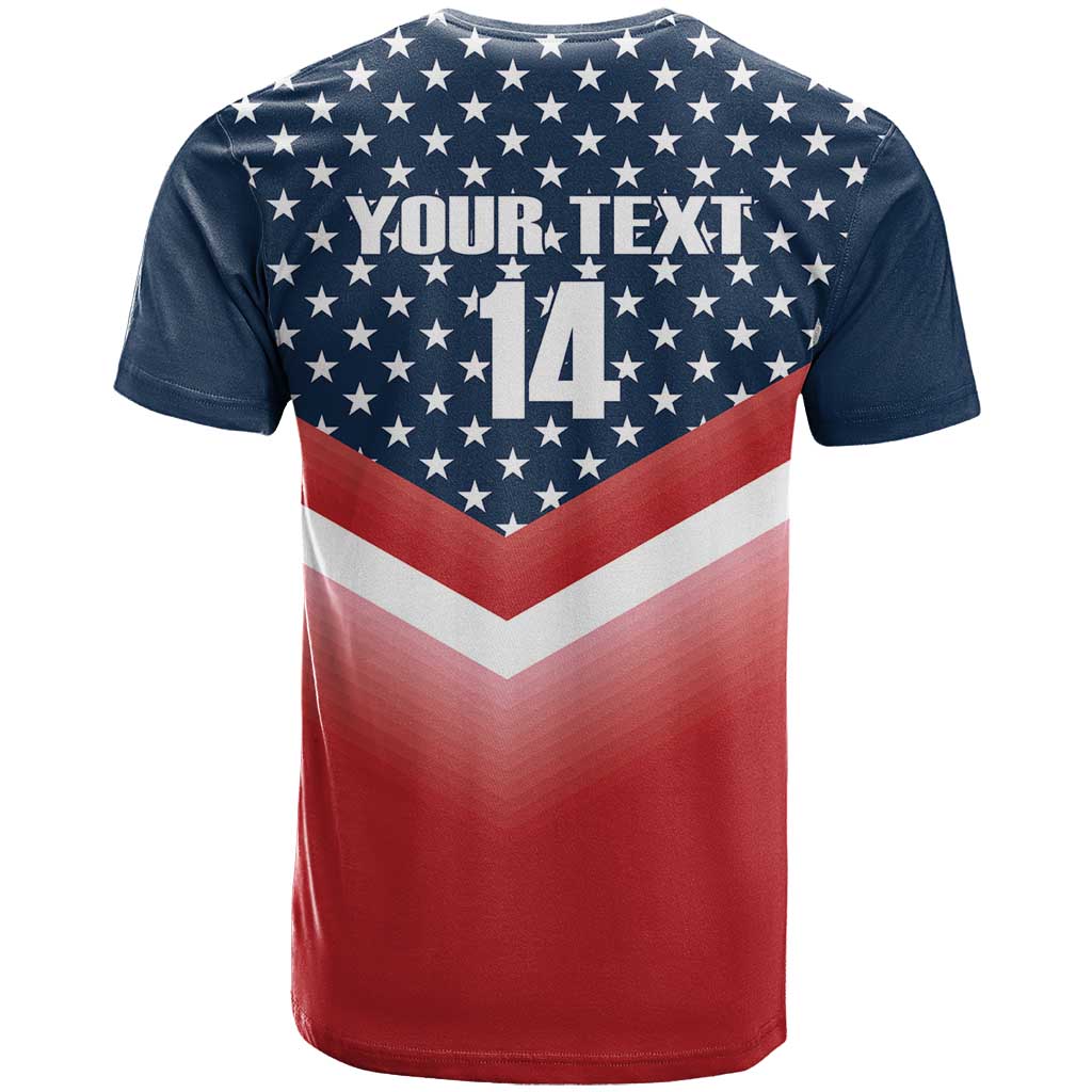 Custom USA Shooting T-Shirt 2024 Sporty Style Graphic Tee