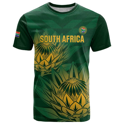 Custom South Africa Cricket T-Shirt Go Champions Proteas Graphic Tee