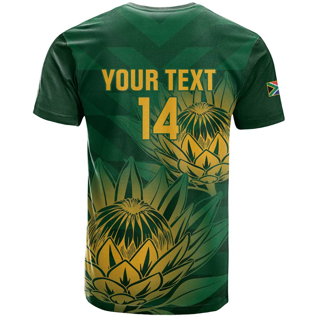 Custom South Africa Cricket T-Shirt Go Champions Proteas Graphic Tee