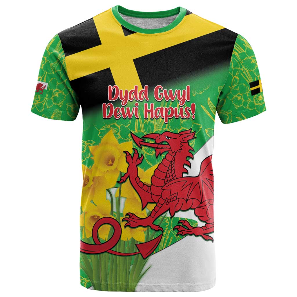 Wales Saint David's Day T-Shirt Welsh Dragon Dydd Gwyl Dewi Hapus! Graphic Tee
