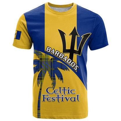 Personalised Barbados T-Shirt Celtic Festival Special Version Graphic Tee