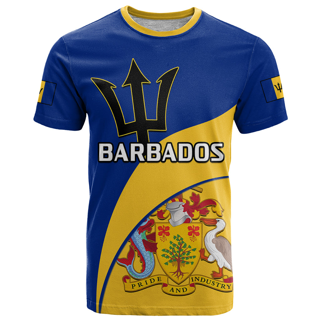 Barbados T-Shirt Barbadian Coat Of Arms Graphic Tee