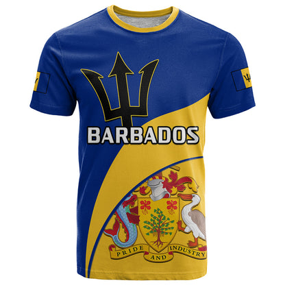 Barbados T-Shirt Barbadian Coat Of Arms Graphic Tee