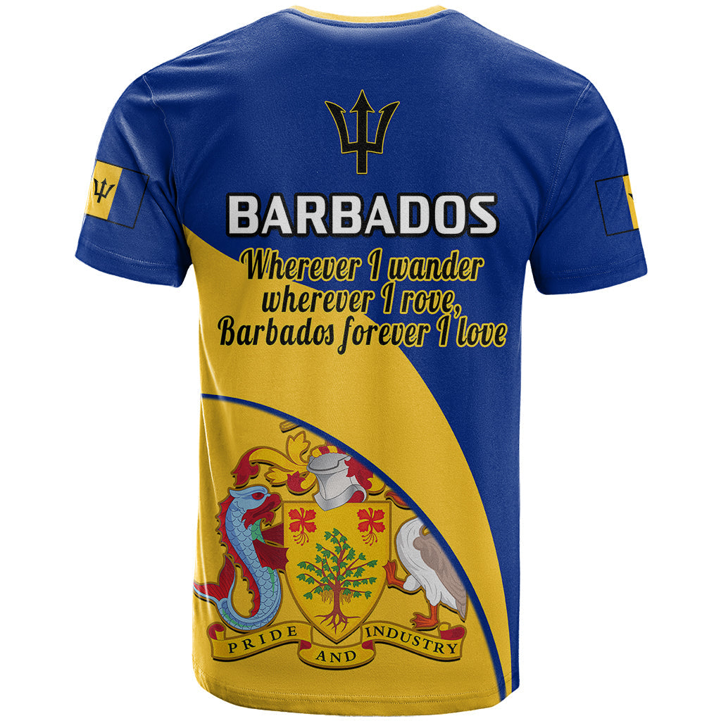 Barbados T-Shirt Barbadian Coat Of Arms Graphic Tee