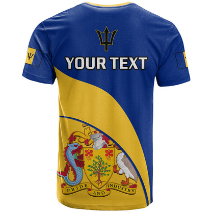 Personalised Barbados T-Shirt Barbadian Coat Of Arms Graphic Tee