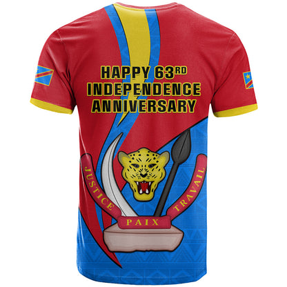30 June Democratic Republic of the Congo Independence Day T-Shirt Happy 63rd Anniversary Graphic Tee
