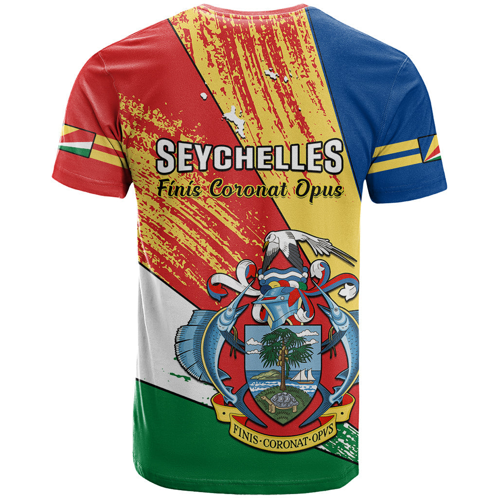 29 June Seychelles Independence Day T-Shirt Flag Style Graphic Tee