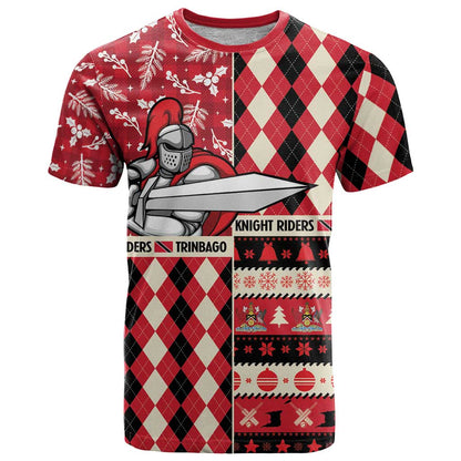 Personalized Trinbago Cricket Christmas T-Shirt Merry Xmas Knight Riders Graphic Tee
