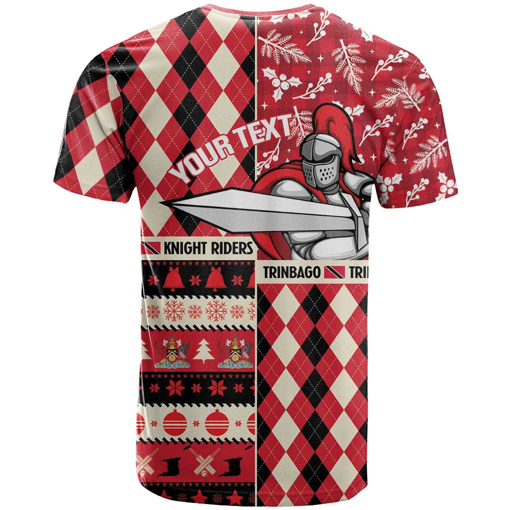 Personalized Trinbago Cricket Christmas T-Shirt Merry Xmas Knight Riders Graphic Tee