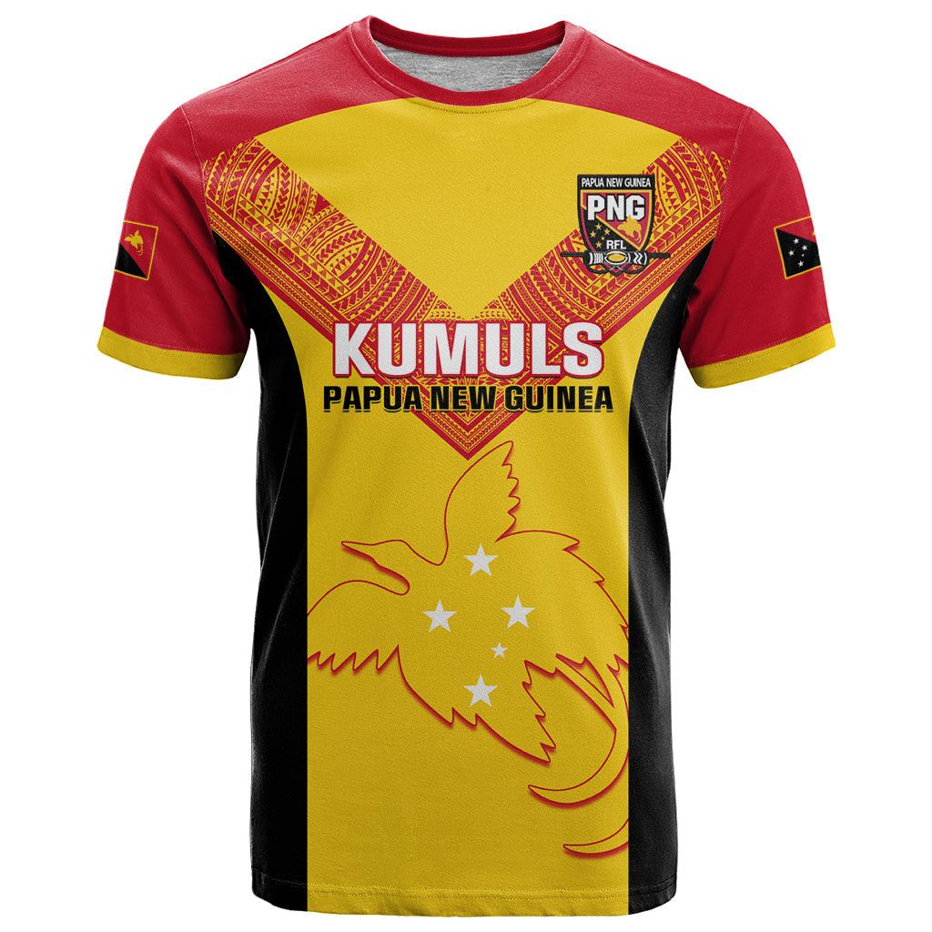 Custom Papua New Guinea Rubgby T-Shirt Pacific Go PNG Kumuls Graphic Tee