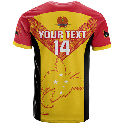Custom Papua New Guinea Rubgby T-Shirt Pacific Go PNG Kumuls Graphic Tee