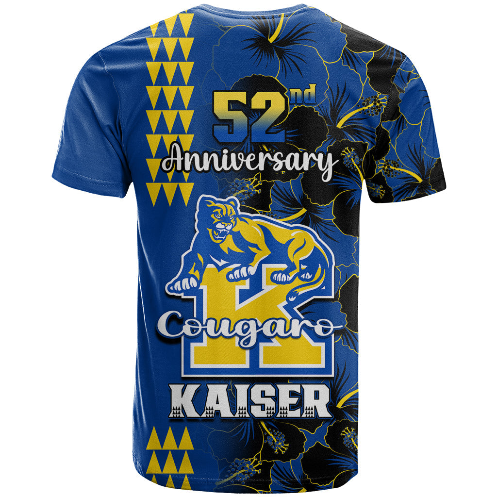 Hawaii Kaiser High School T-Shirt Kakau Mix Hibiscus Happy 52nd Anniversary Graphic Tee
