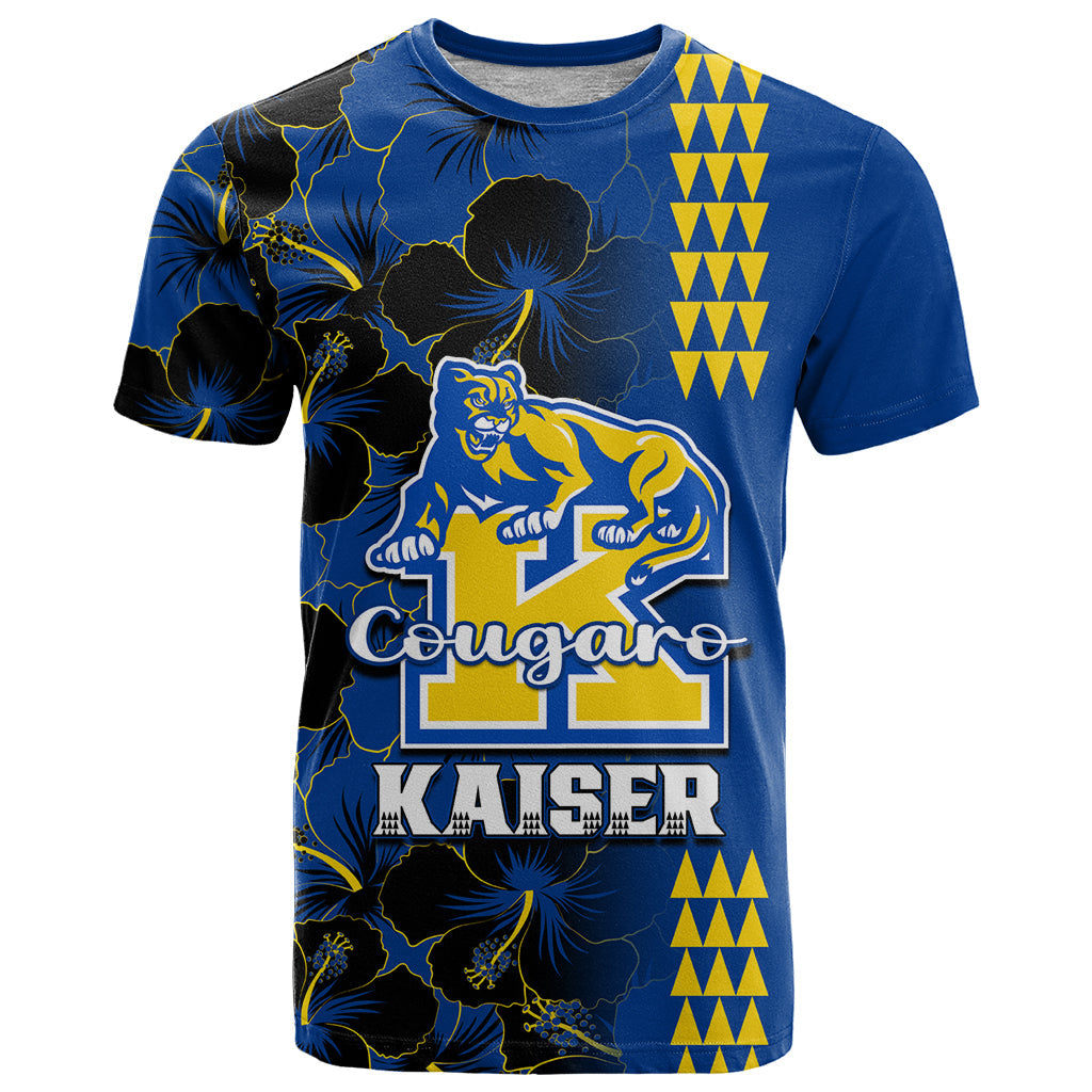 Personalised Hawaii Kaiser High School T-Shirt Kakau Mix Hibiscus Happy 52nd Anniversary Graphic Tee