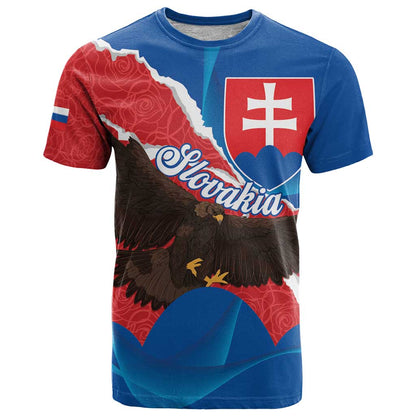 Slovakia Restoration Day T-Shirt Happy 1st Of January - Slovak Golden Eagle Graphic Tee