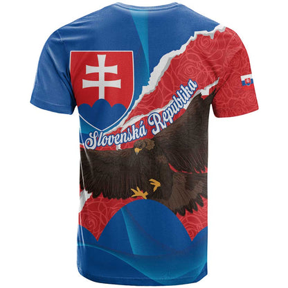 Slovakia Restoration Day T-Shirt Happy 1st Of January - Slovak Golden Eagle Graphic Tee
