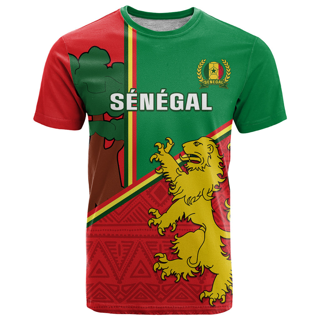 Senegal Football T-Shirt 2024 Go Champions Lions De La Teranga Graphic Tee