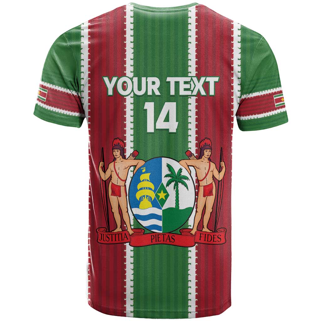 Custom Suriname Football T-Shirt 2025 Go Natio Flag Color Graphic Tee