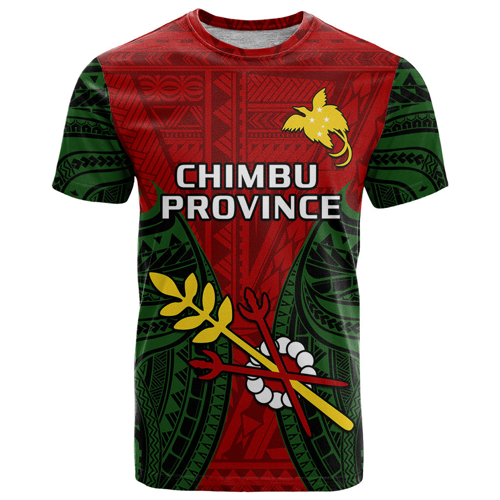 Papua New Guinea T-Shirt Chimbu Province Mix Coat Of Arms Polynesian Art Graphic Tee