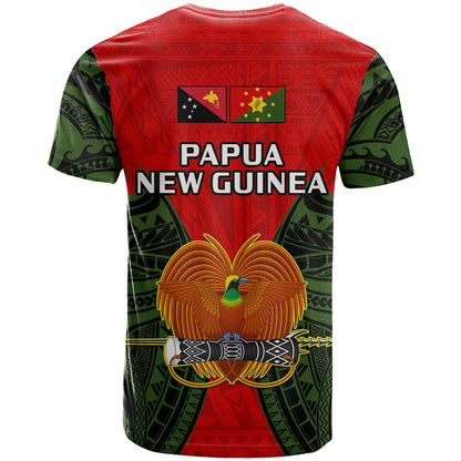 Papua New Guinea T-Shirt Eastern Highlands Province Mix Coat Of Arms Polynesian Art Graphic Tee