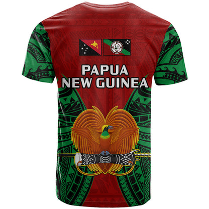 Papua New Guinea T-Shirt East New Britain Province Mix Coat Of Arms Polynesian Art Graphic Tee
