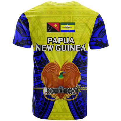 Papua New Guinea T-Shirt Morobe Province Mix Coat Of Arms Polynesian Art Graphic Tee