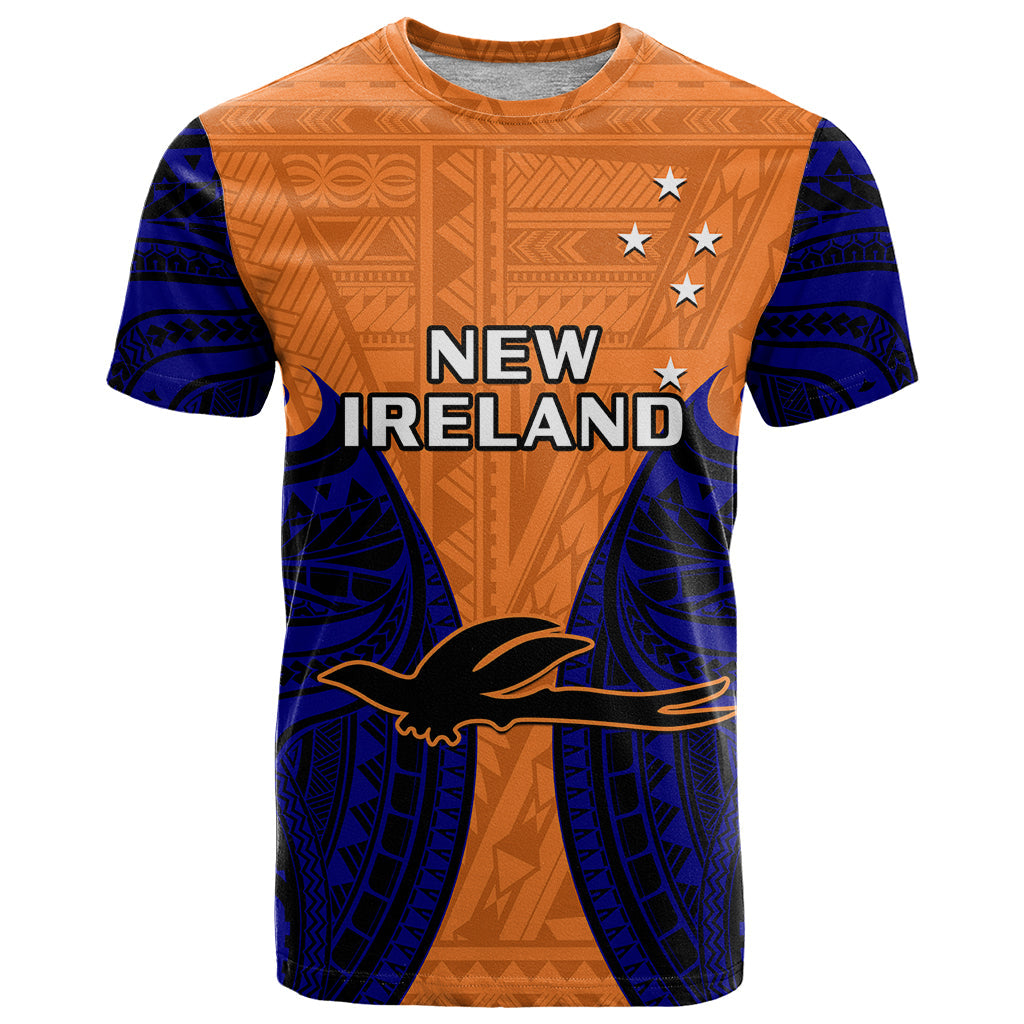 Papua New Guinea T-Shirt New Ireland Province Mix Coat Of Arms Polynesian Art Graphic Tee