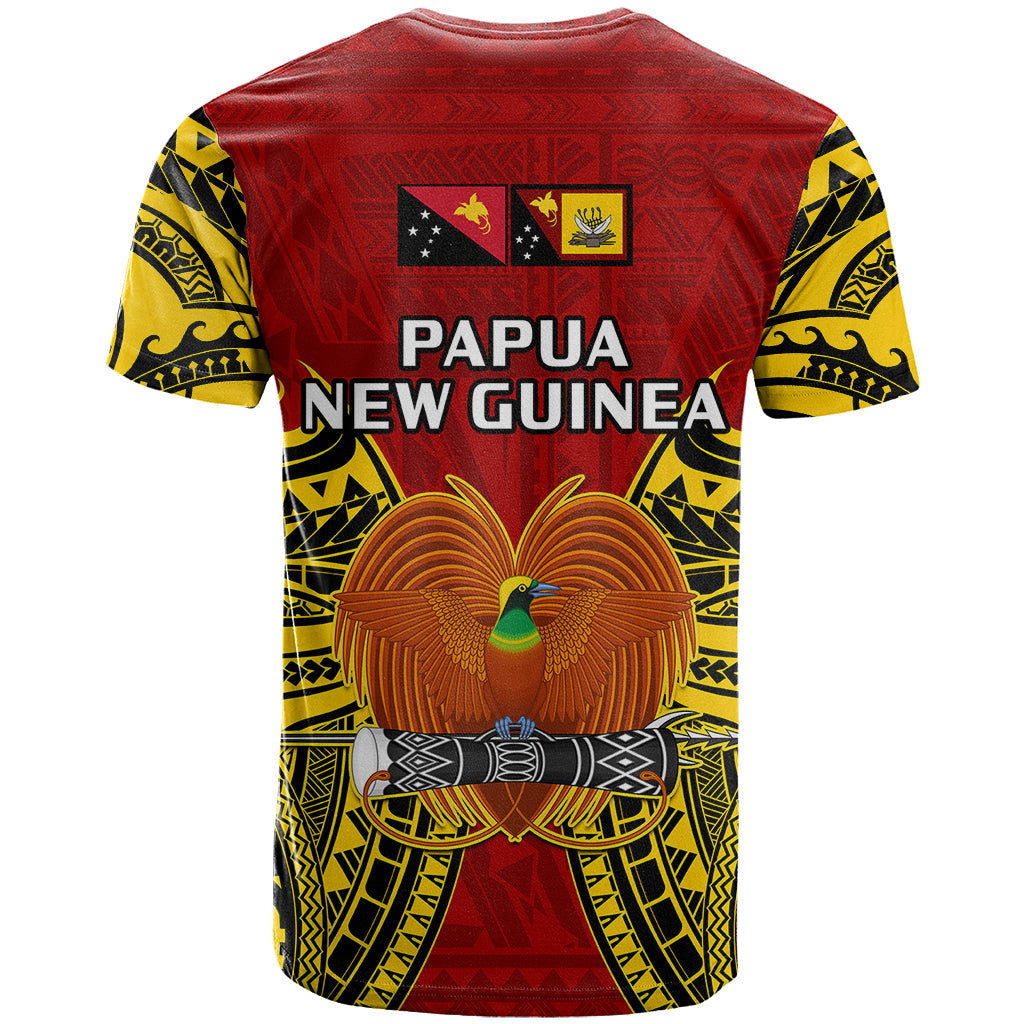 Papua New Guinea T-Shirt Western Province Mix Coat Of Arms Polynesian Art Graphic Tee