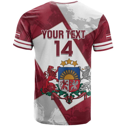 Latvia Hockey Custom T-Shirt Hedgehog Par Latviju! Graphic Tee