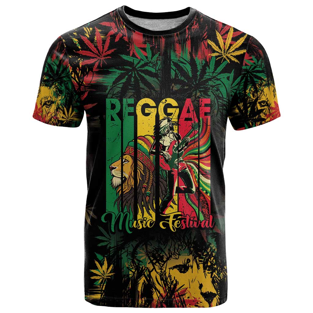 Jamaica Reggae Festival T-Shirt One Love Rastafari Culture Graphic Tee