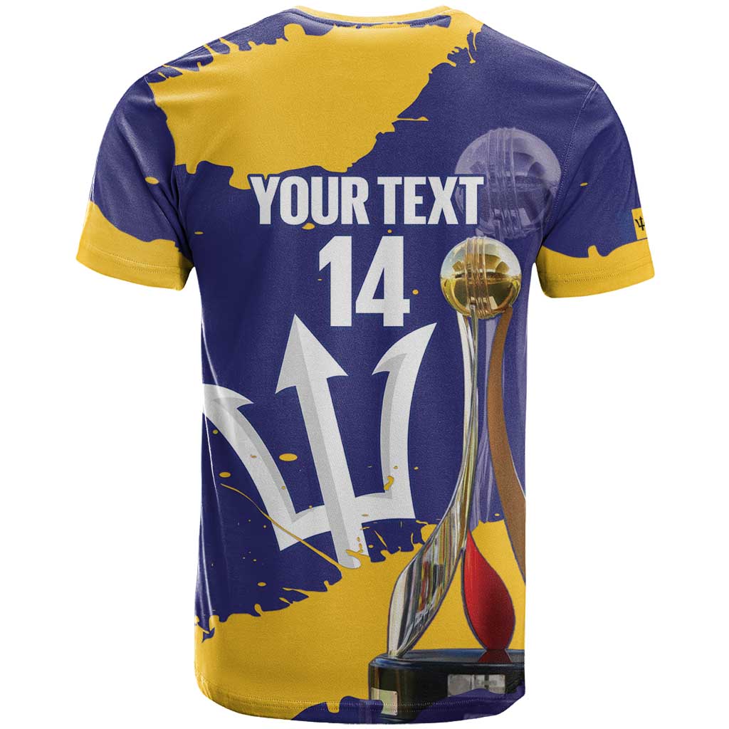 Barbados Royals Cricket Custom T-Shirt 3rd Champions Trophy Proud - Blue Graphic Tee