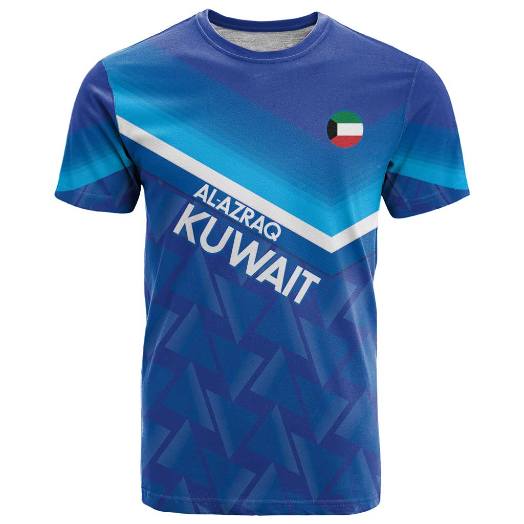 Custom Kuwait Football T-Shirt Al-Azraq Sporty Style Graphic Tee