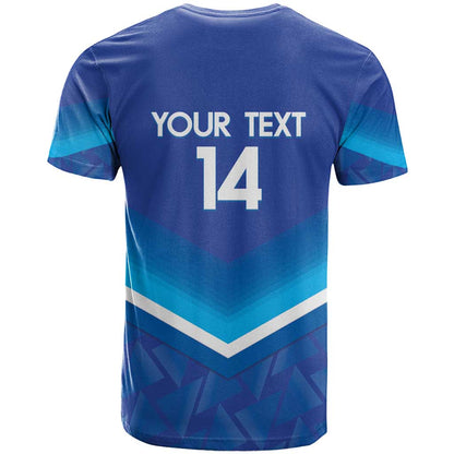Custom Kuwait Football T-Shirt Al-Azraq Sporty Style Graphic Tee