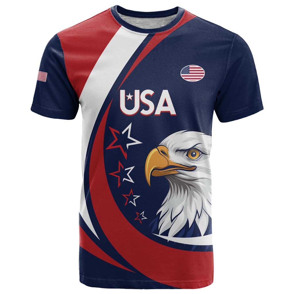 Custom USA Rugby T-Shirt Go Eagles Sporty Style Graphic Tee