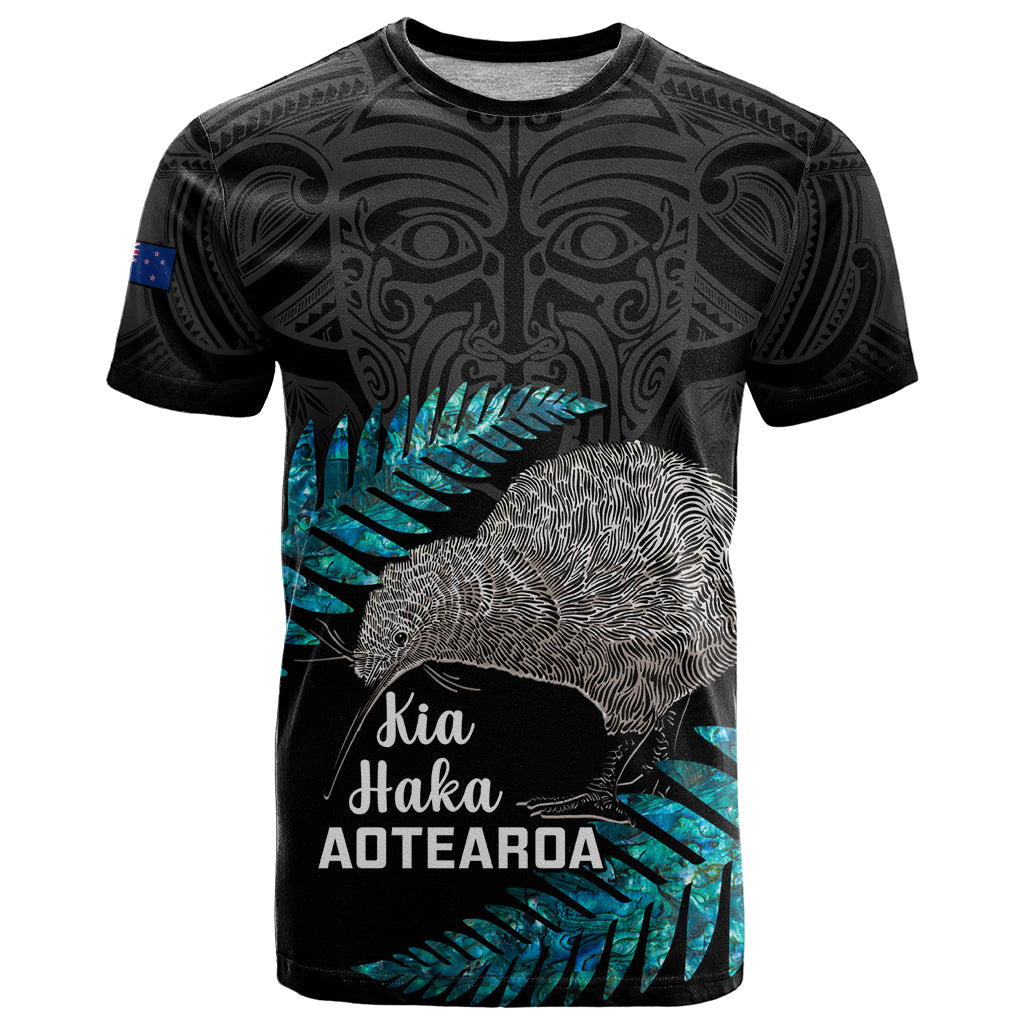 Custom New Zealand Silver Fern Rugby T-Shirt Pacific Kia Haka Kiwis With Maori Ta Moko Graphic Tee