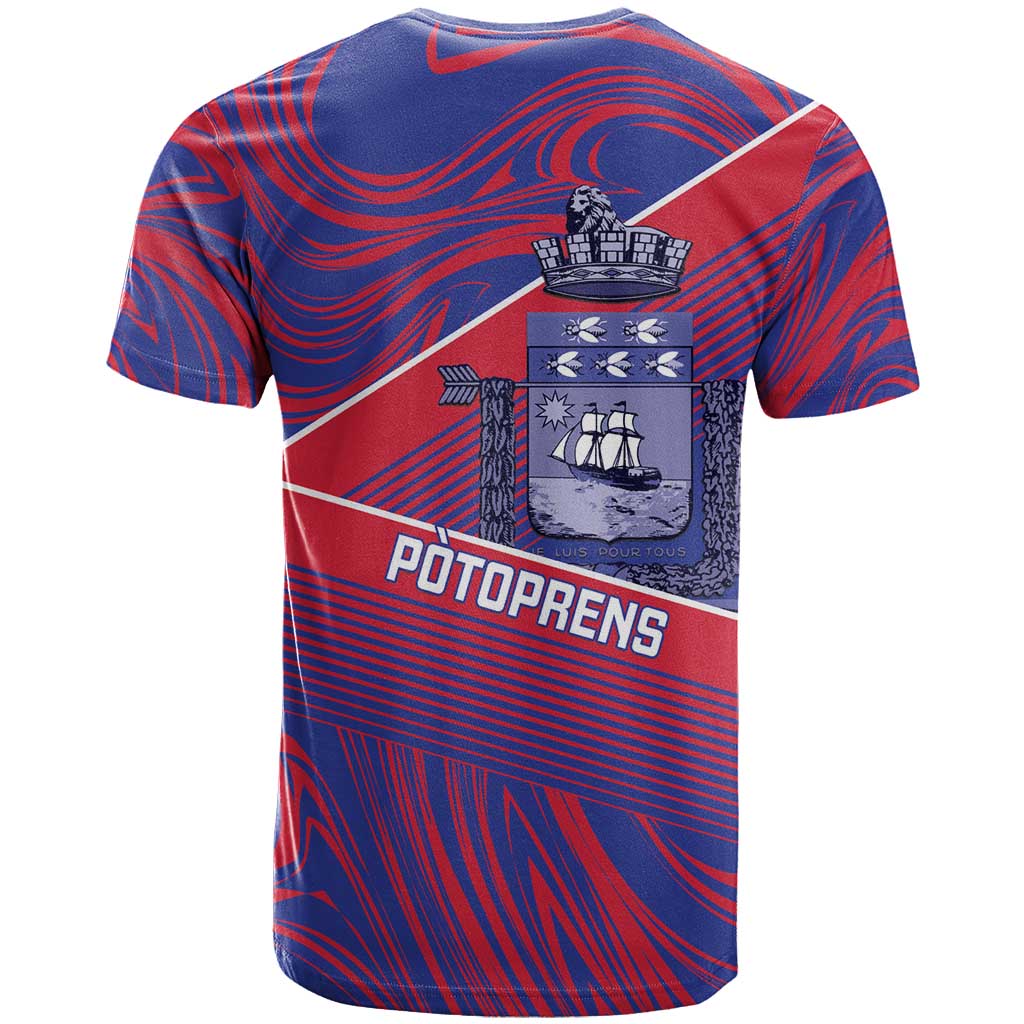 Port-au-Prince Afro-Haitians T-Shirt Ayiti Map Pòtoprens Flag Color Graphic Tee