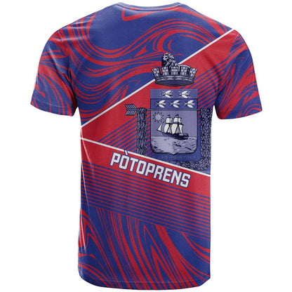 Port-au-Prince Afro-Haitians T-Shirt Ayiti Map Pòtoprens Flag Color Graphic Tee
