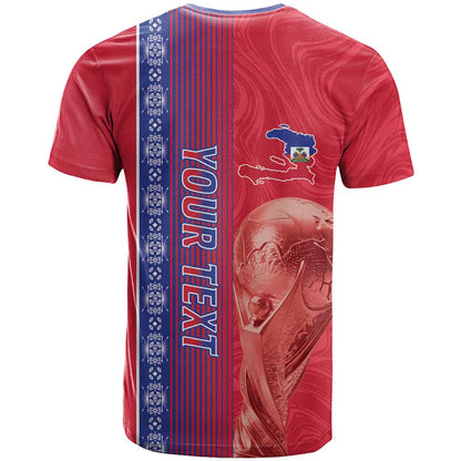 Custom Afro-Haiti Football T-Shirt 2026 Grenadye Alaso Red Version Graphic Tee