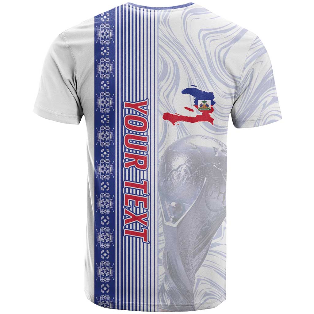 Custom Afro-Haiti Football T-Shirt 2026 Grenadye Alaso White Version Graphic Tee