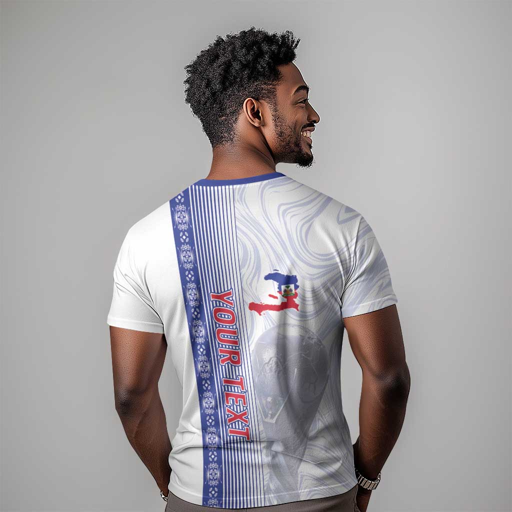 Custom Afro-Haiti Football T-Shirt 2026 Grenadye Alaso White Version Graphic Tee