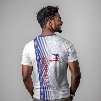 Custom Afro-Haiti Football T-Shirt 2026 Grenadye Alaso White Version Graphic Tee