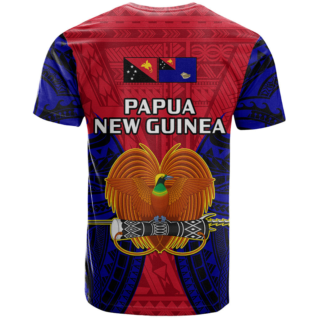 Papua New Guinea T-Shirt West New Britain Province Mix Coat Of Arms Polynesian Art Graphic Tee
