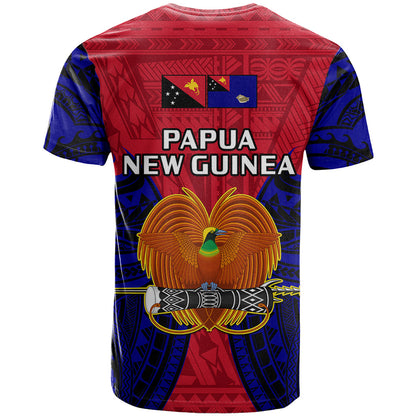 Papua New Guinea T-Shirt West New Britain Province Mix Coat Of Arms Polynesian Art Graphic Tee